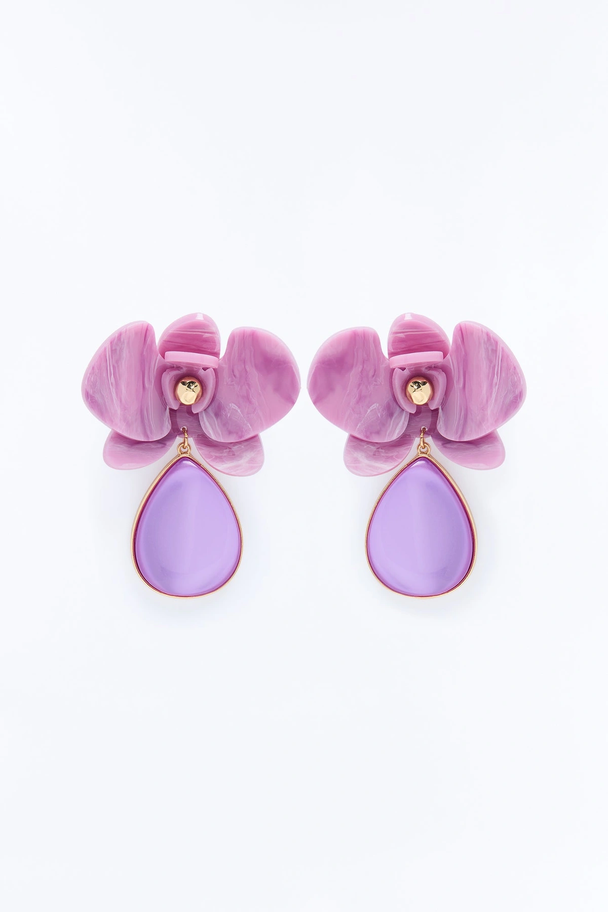 Sweetest Memories Drop Earrings - Purple — Roxo