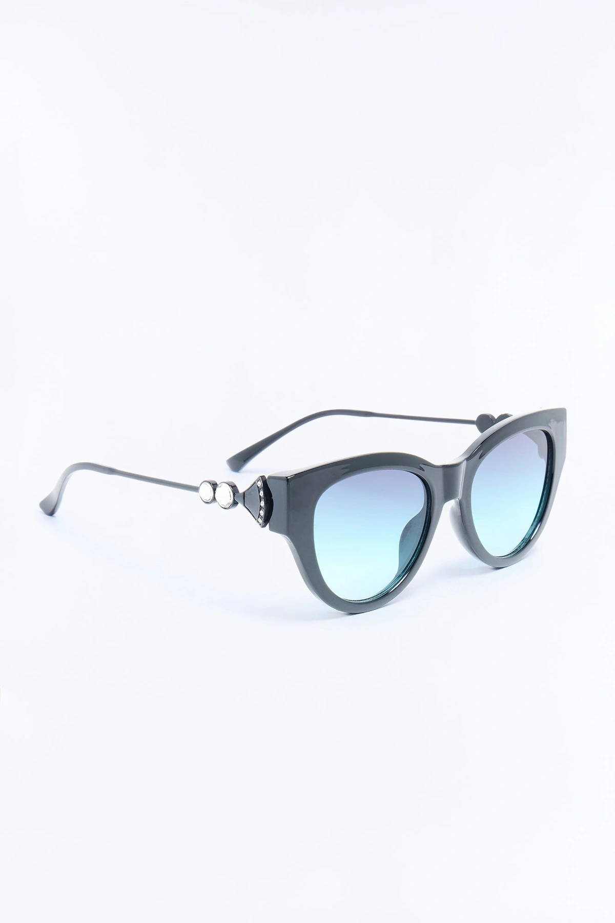 With My Entourage Sunglasses - Black/Blue — Preto/Azul