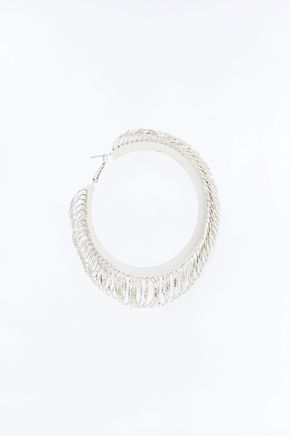 Dessert Sun Hoop Earrings - Silver — Prateado