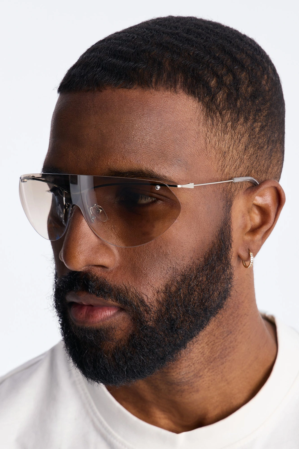 Coastline Vision Shield Sunglasses - Silver — Prateado
