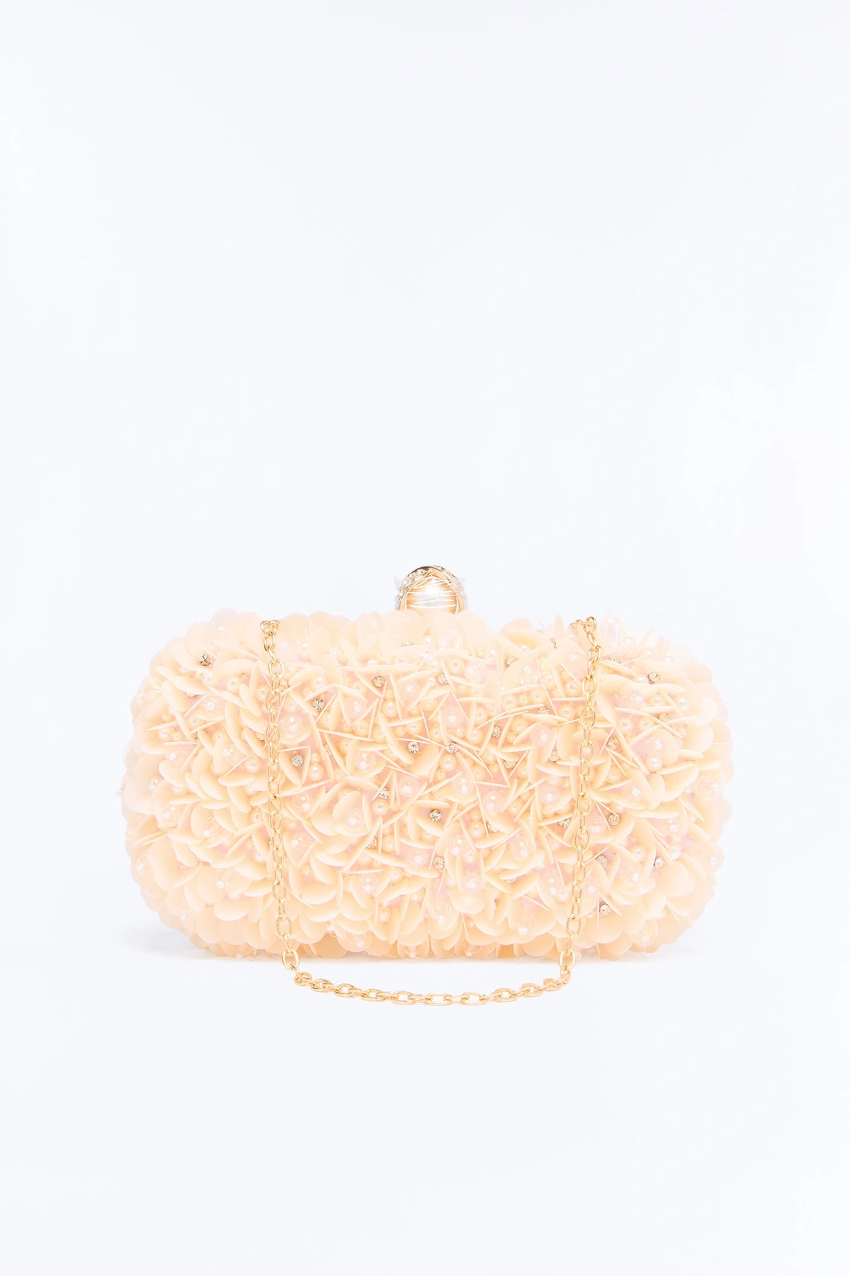 Sparkling Petals Sequin Clutch - Pink — Rosa