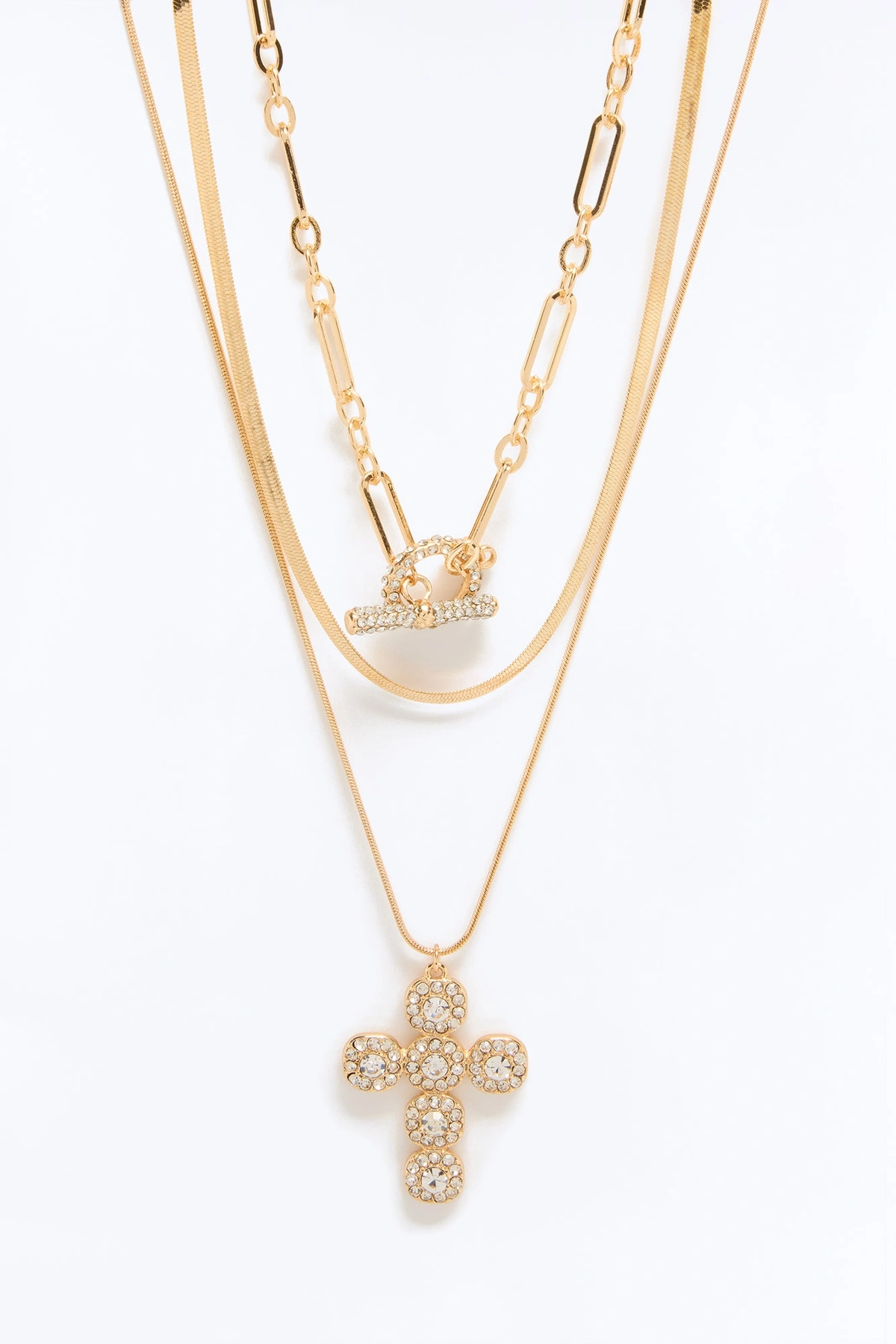 Always With Me Layered Necklace - Gold — Dourado