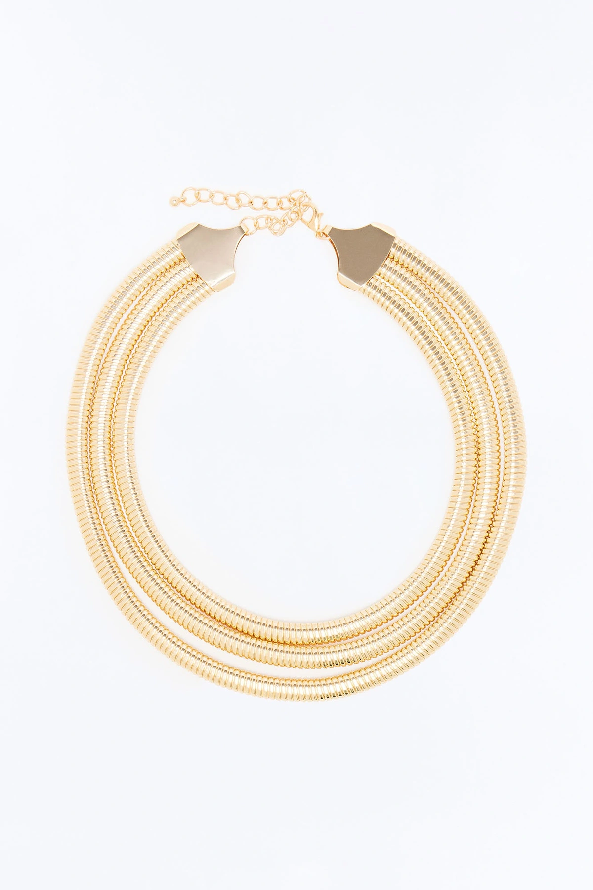 Snake Chain Layered Necklace - Gold — Dourado