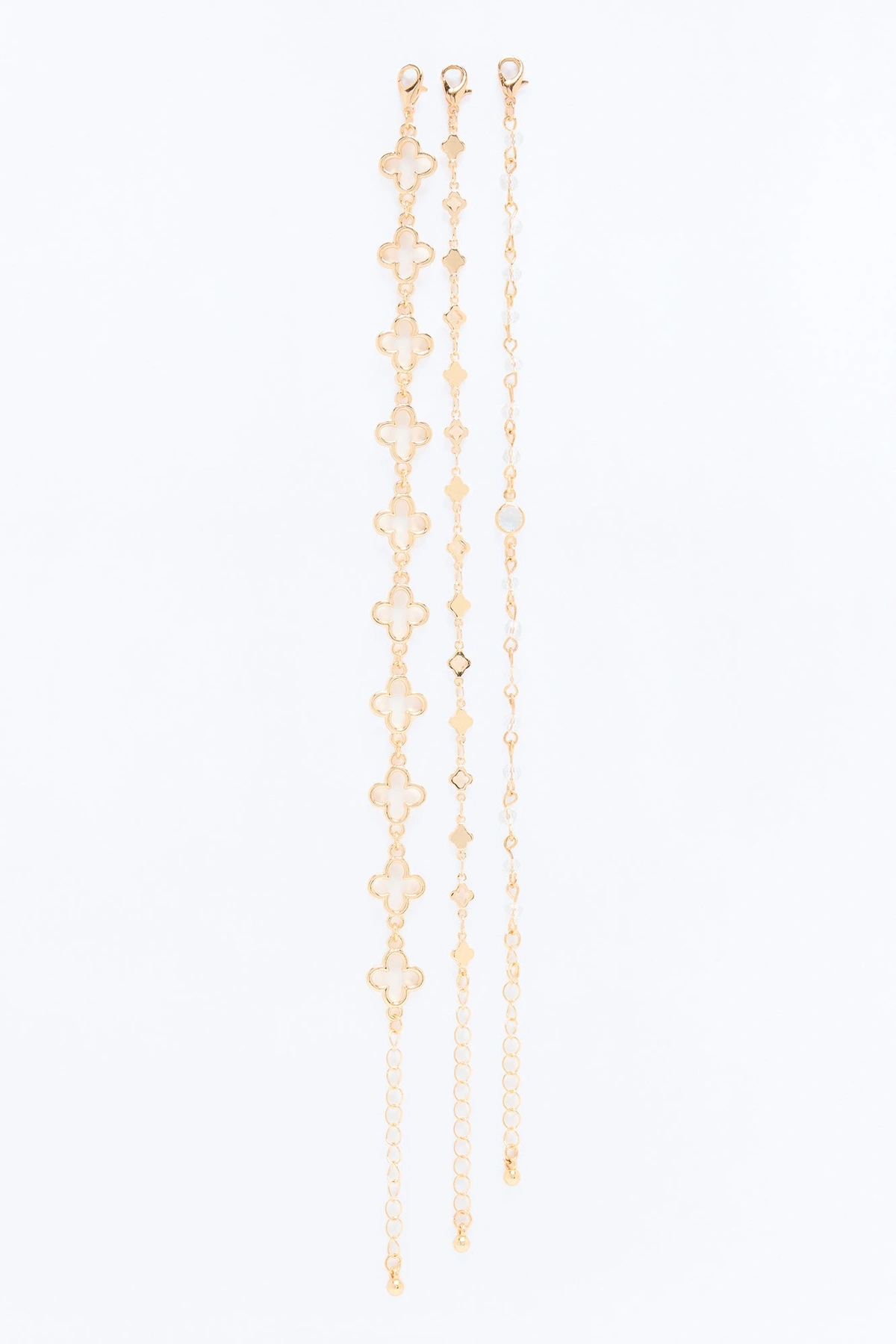 Sunlit Clover Anklet - Gold — Dourado
