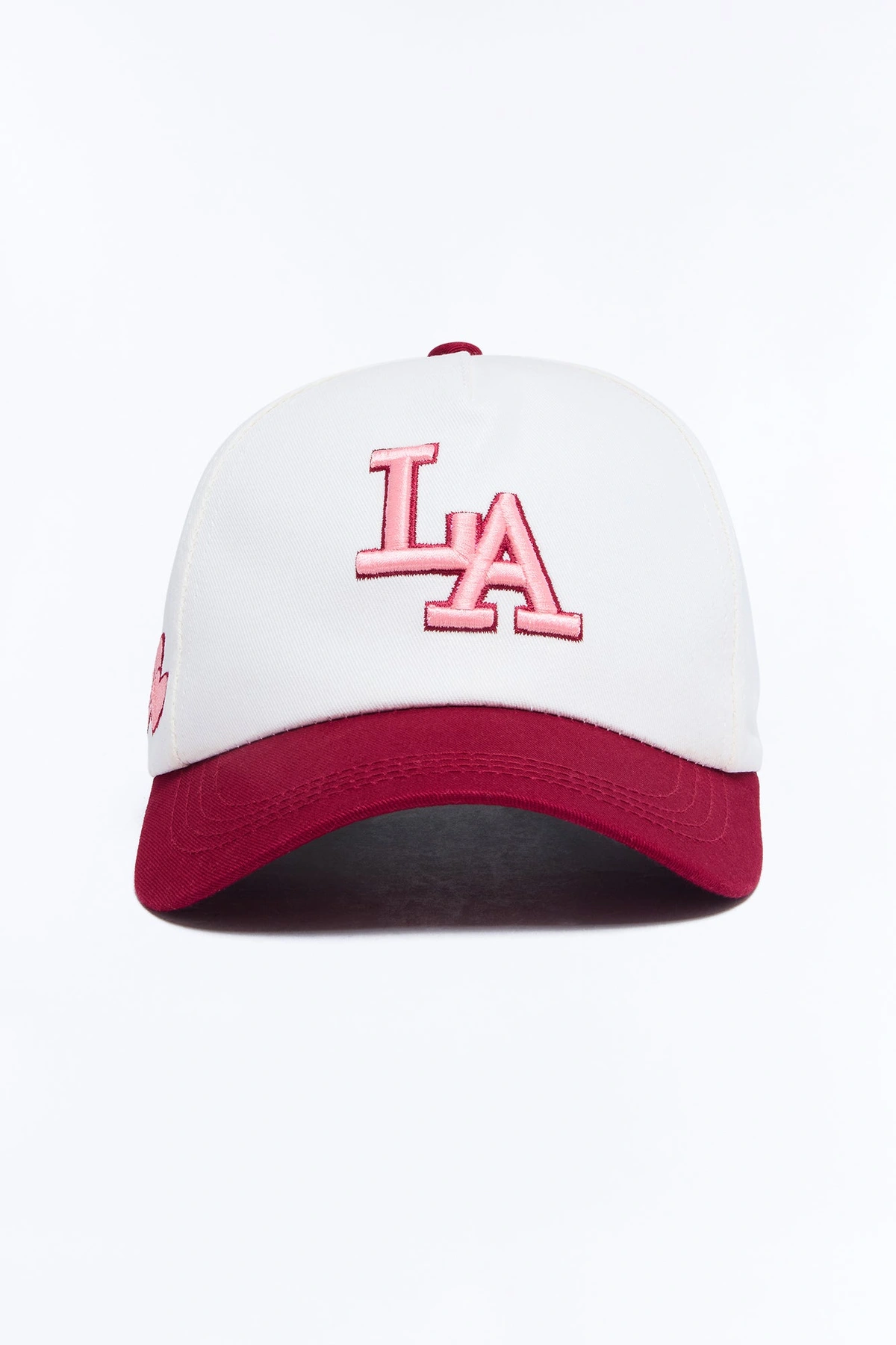 LA Has My Heart Baseball Hat - Burgundy/combo — Bordô/combinação