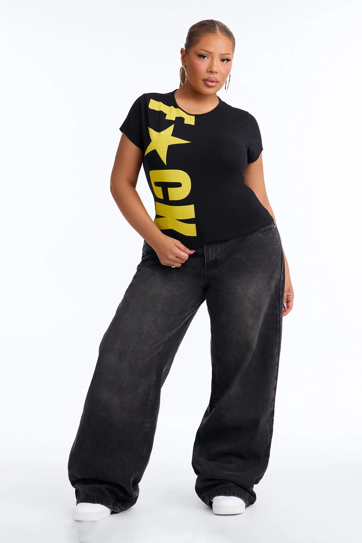 Unfiltered Star Tee - Black — Preto