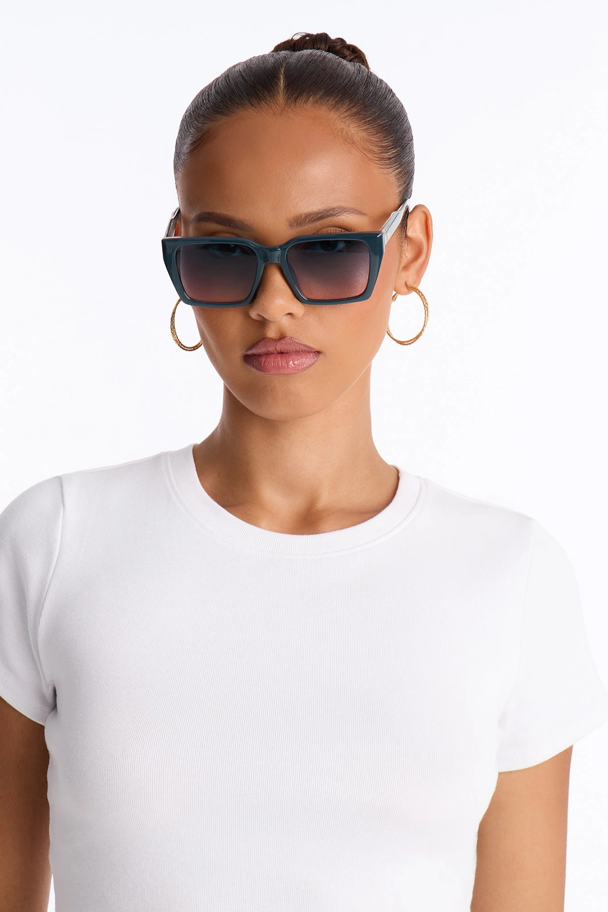 Pretty Chaos Sunglasses - Teal — Verde-petróleo