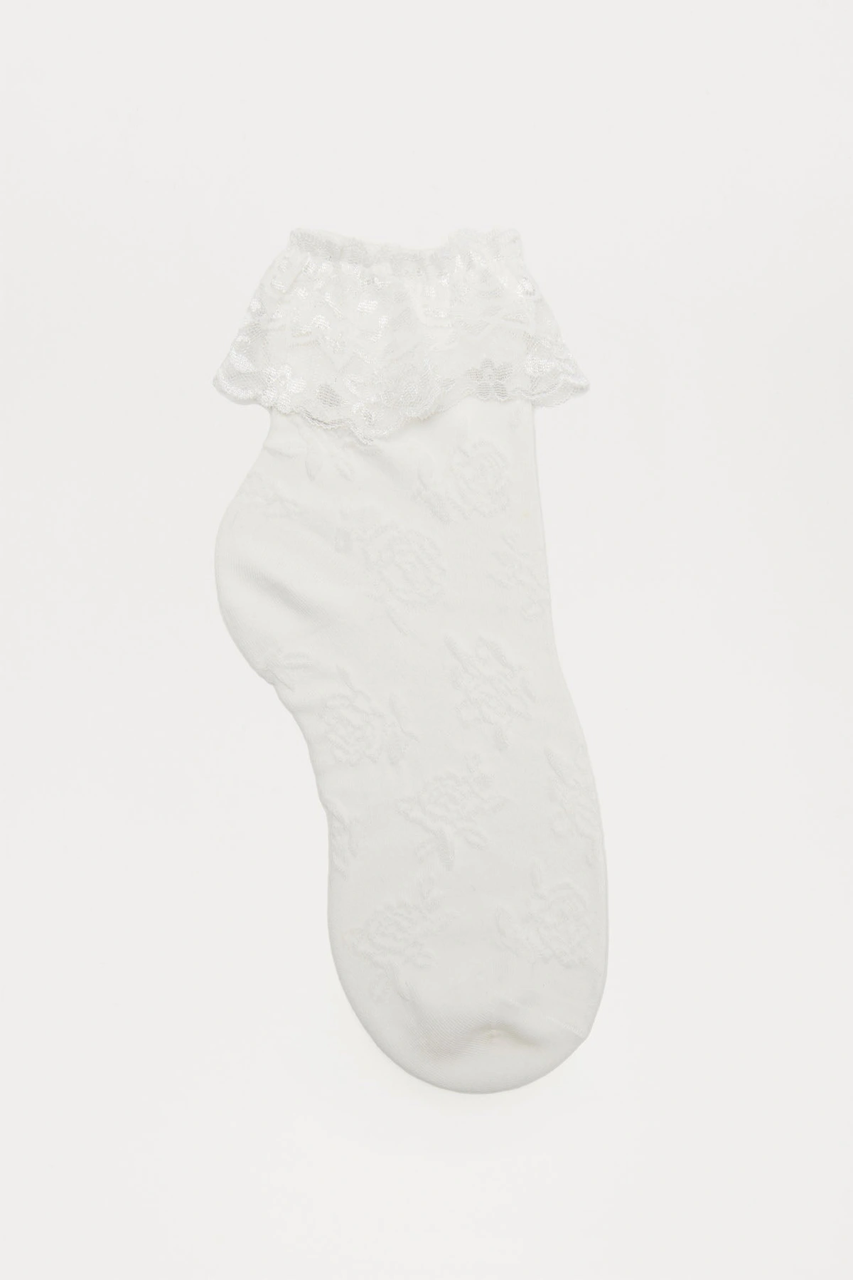 Floral Dreams Socks - White — Branco
