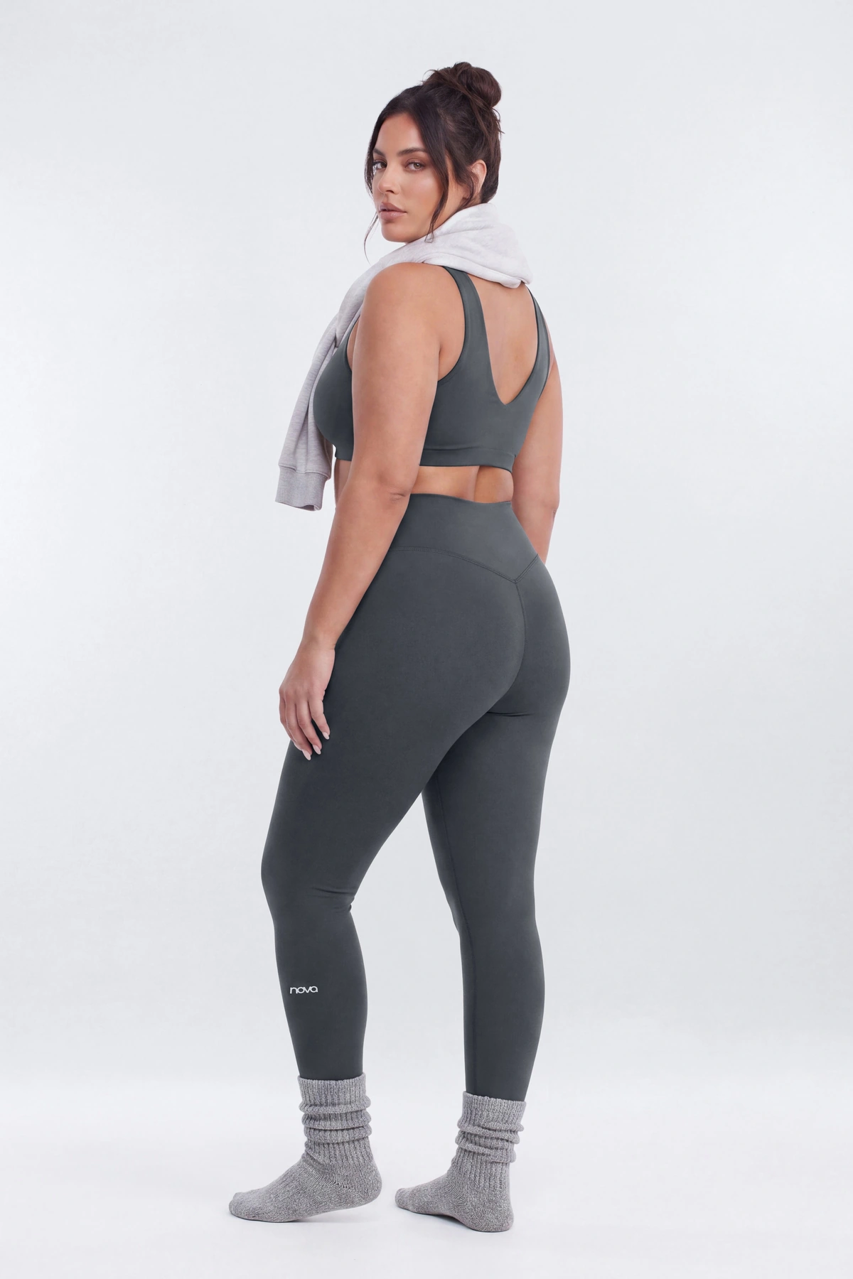 CloudForm™ 25″ High Rise Legging - Carbon — Carbon