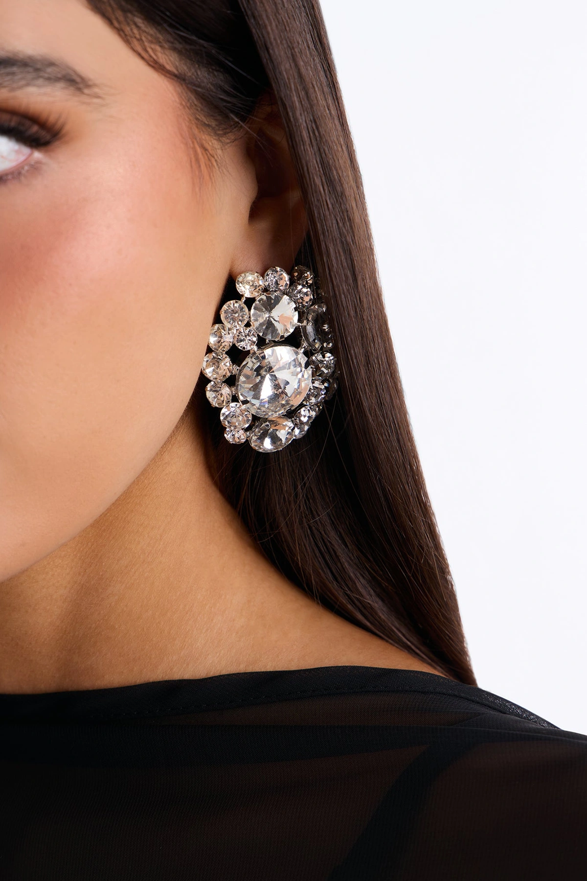 Outshining You Stud Earrings - Silver — Prateado