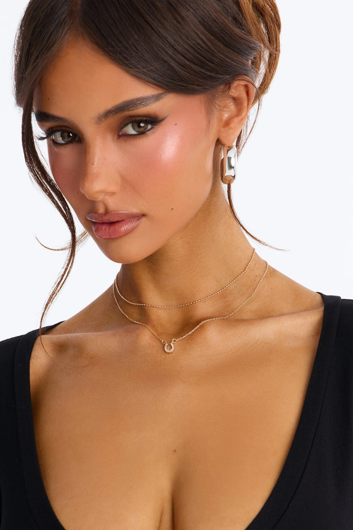 Luckiest One Layered Necklace - Gold — Dourado