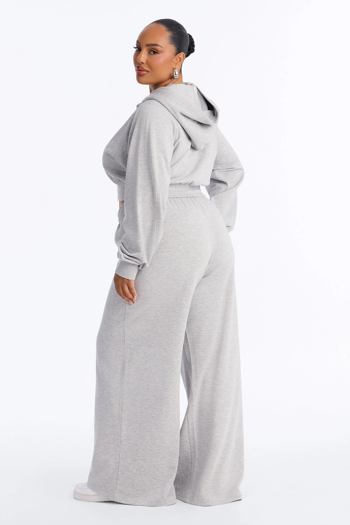 Savannah Fleece Pant Set - Heather Grey — Cinzento mesclado