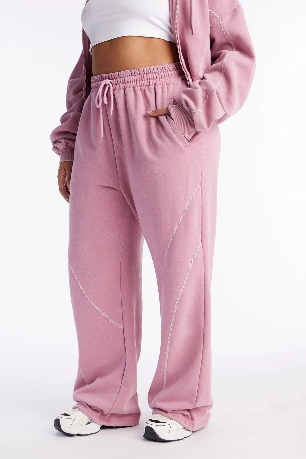 Norah Washed Lounge Pant - Mauve — Malva
