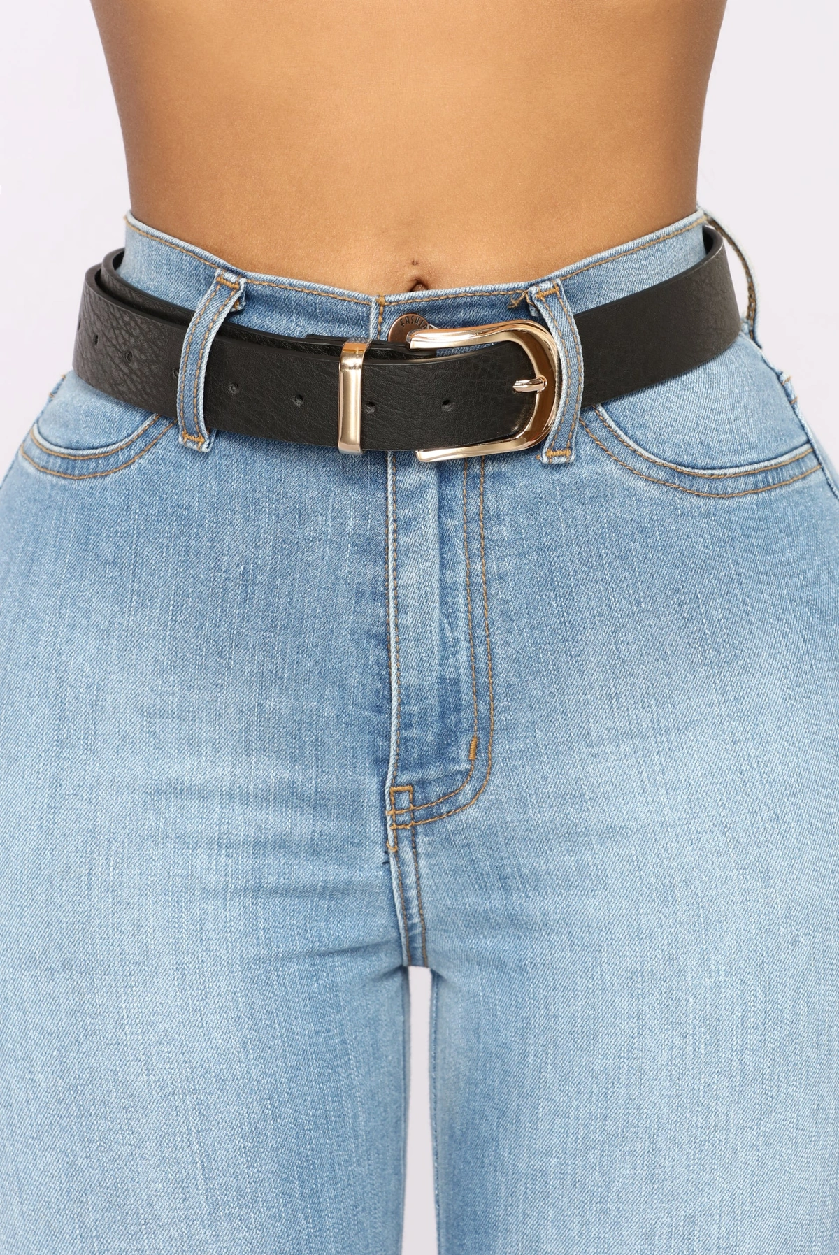 Back To Basic Belt Set - Black/Tan — Preto/Castanho-claro
