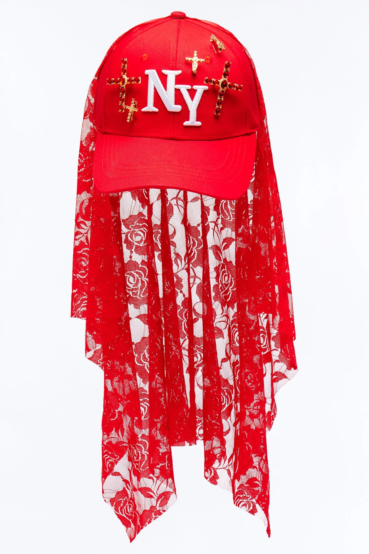 On Tour In NY Baseball Hat - Red — Vermelho