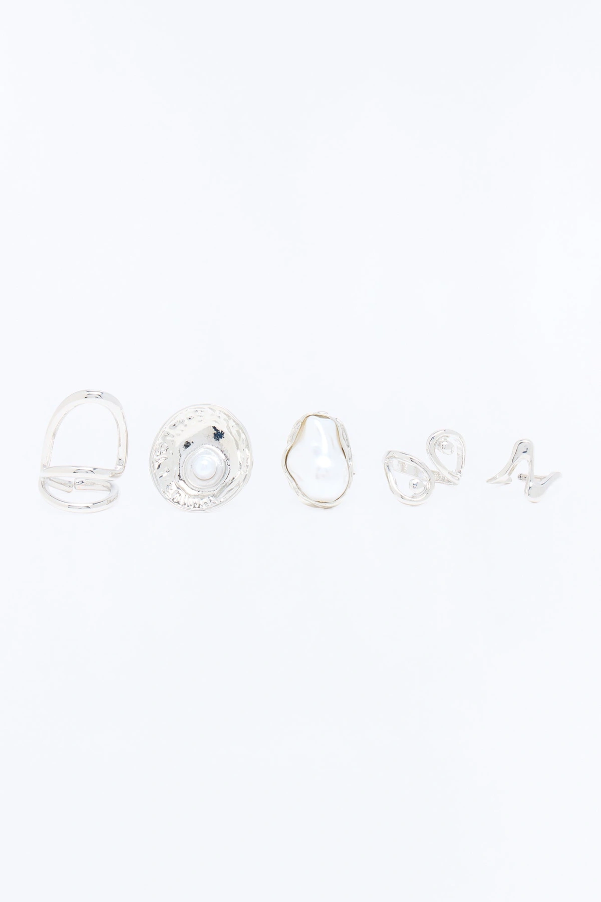 Always Together 5 Piece Ring Set - Silver — Prateado