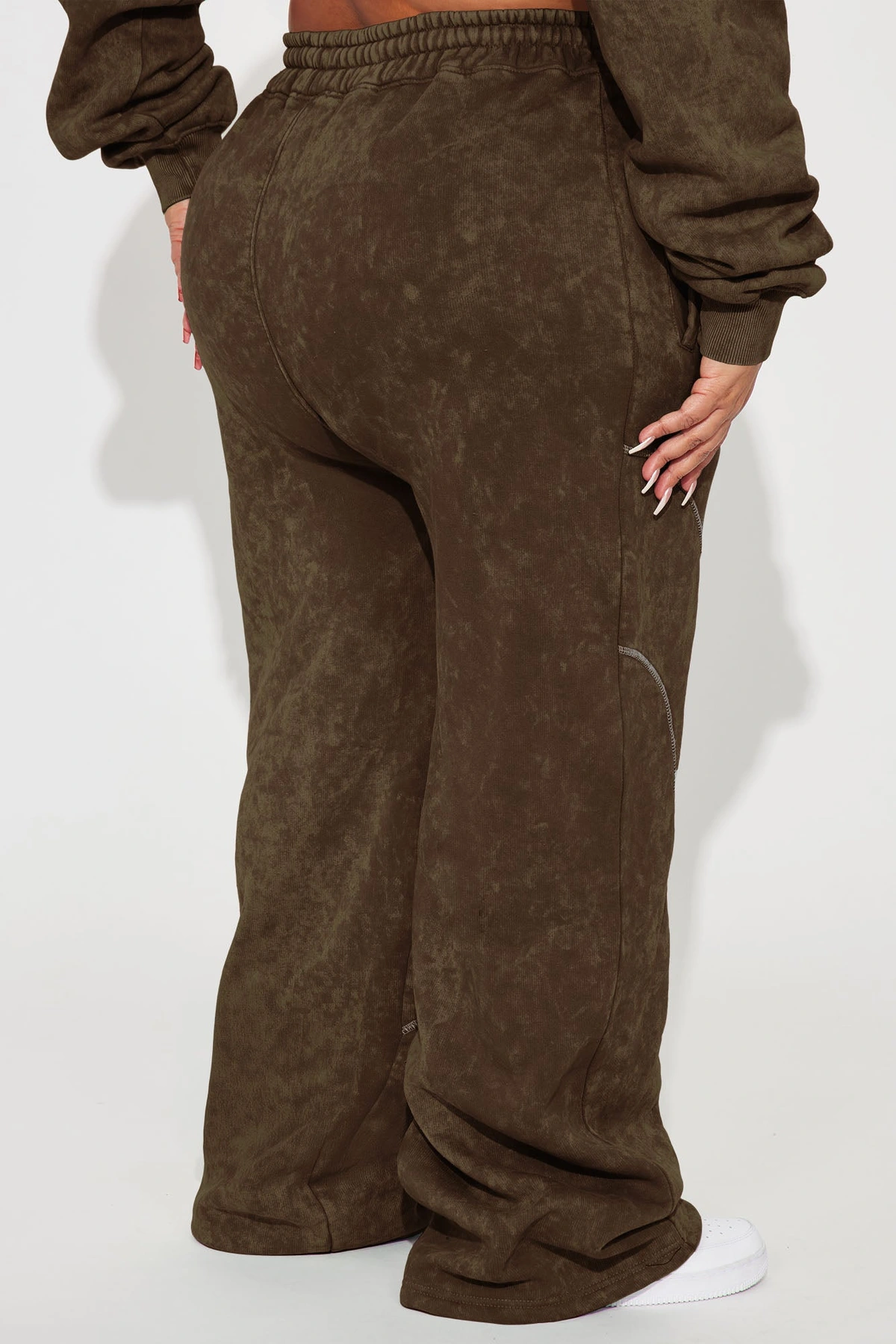 Norah Washed Lounge Pant - Brown — Castanho