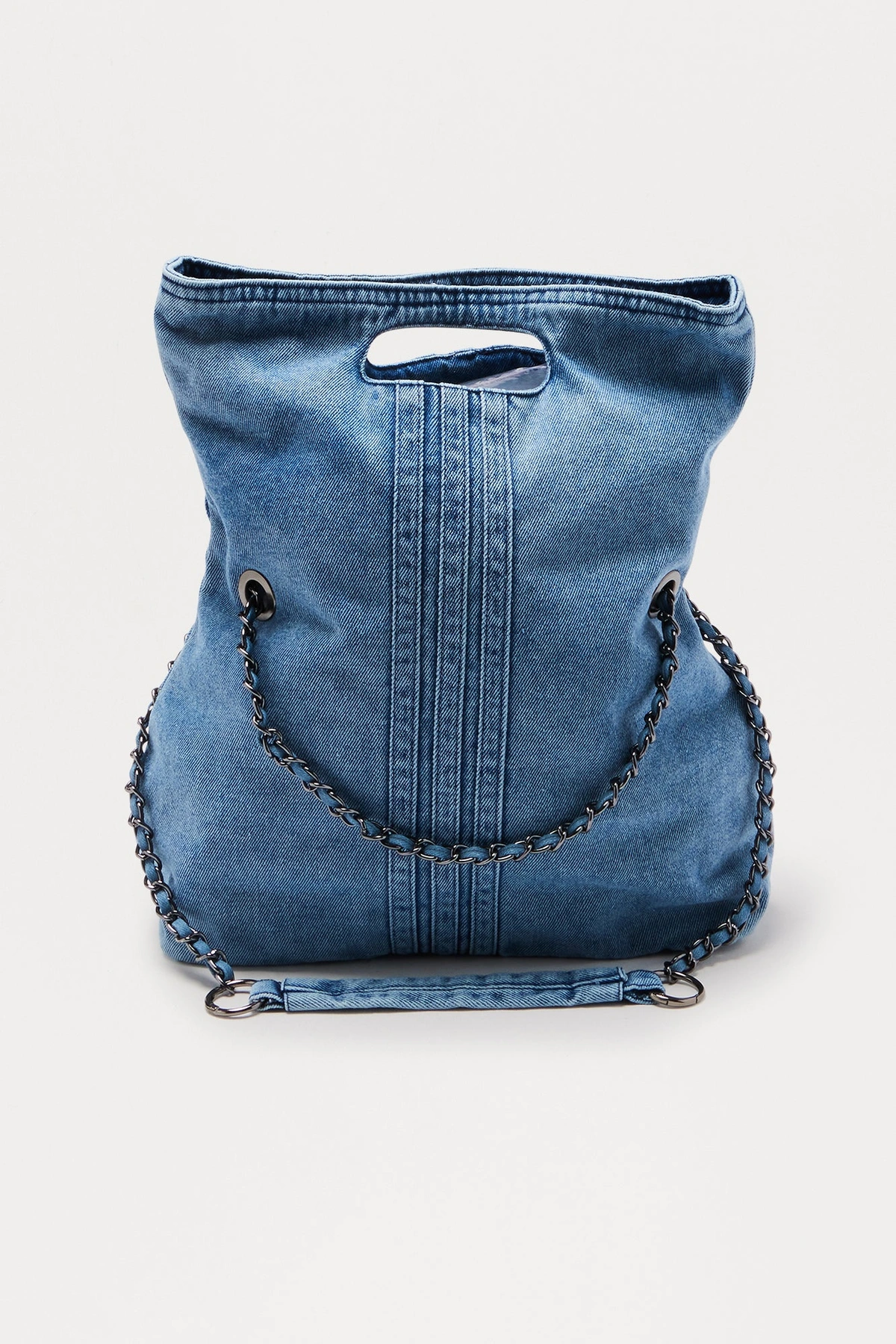 Out With The Girls Denim Shoulder Bag - Denim — Ganga