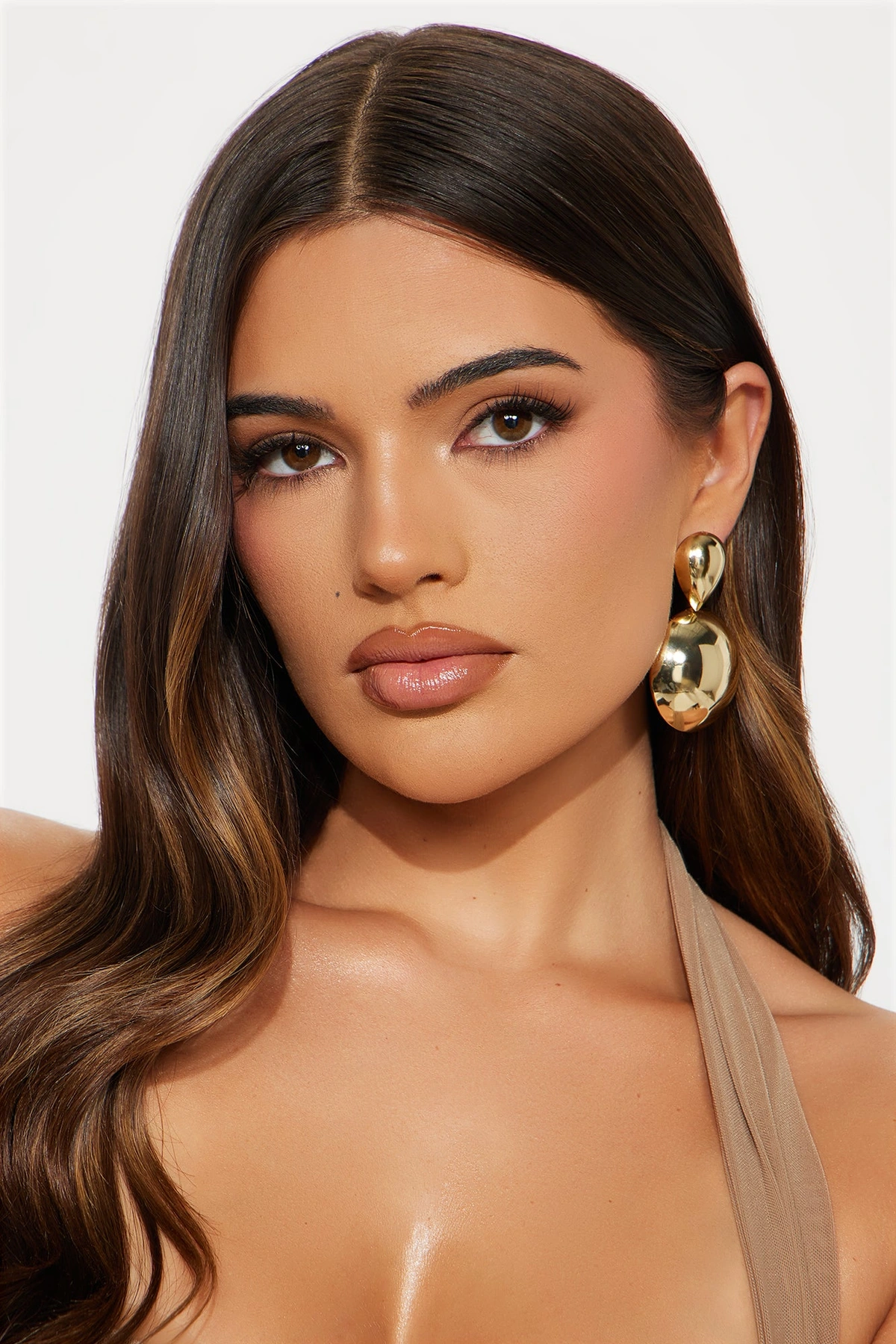 Modern Lady Drop Earrings - Gold — Dourado