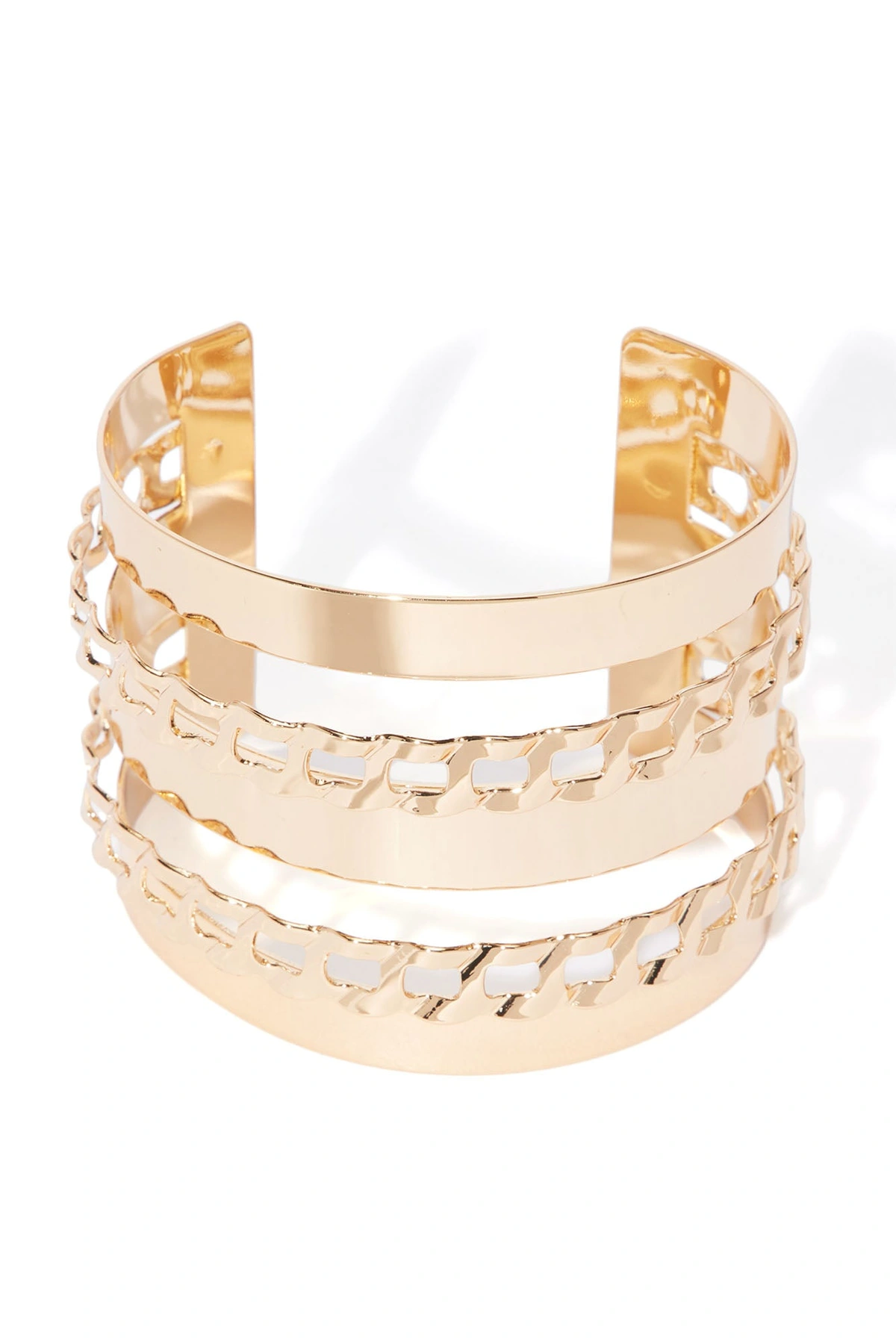 Attracted To You Cuff Bracelet - Gold — Dourado