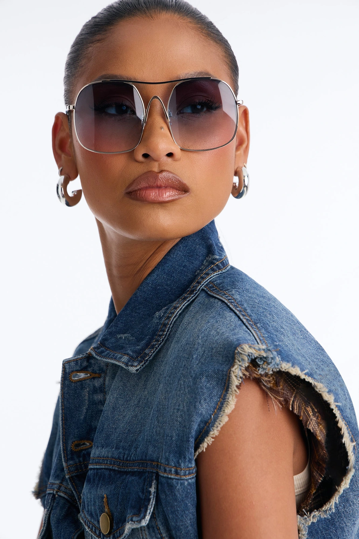 Soft Launch Sunglasses - Silver/Blue — Prateado/Azul