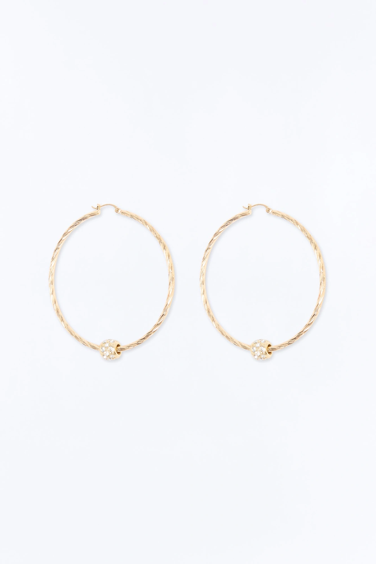 Wherever Whenever Hoop Earrings - Gold — Dourado