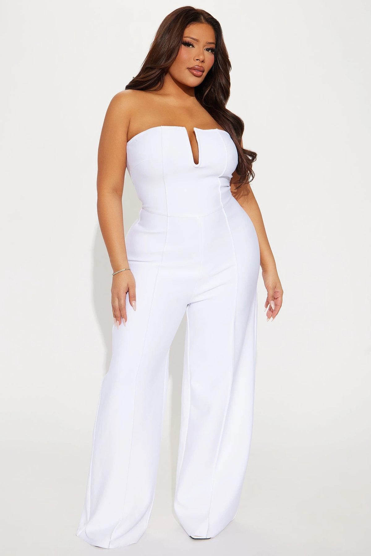 Someone To You Bandage Jumpsuit - White — Branco
