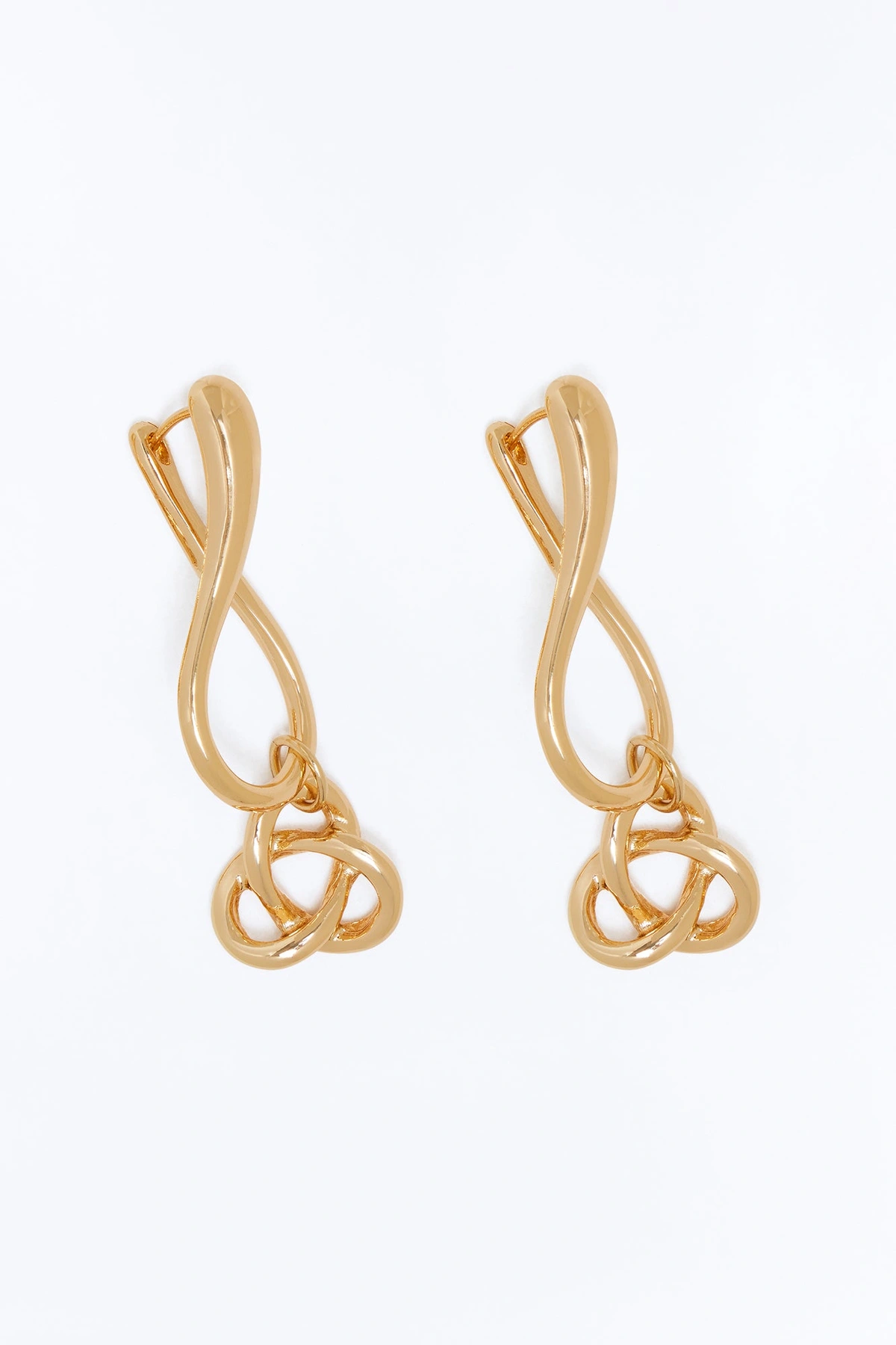One Plan Drop Earrings - Gold — Dourado
