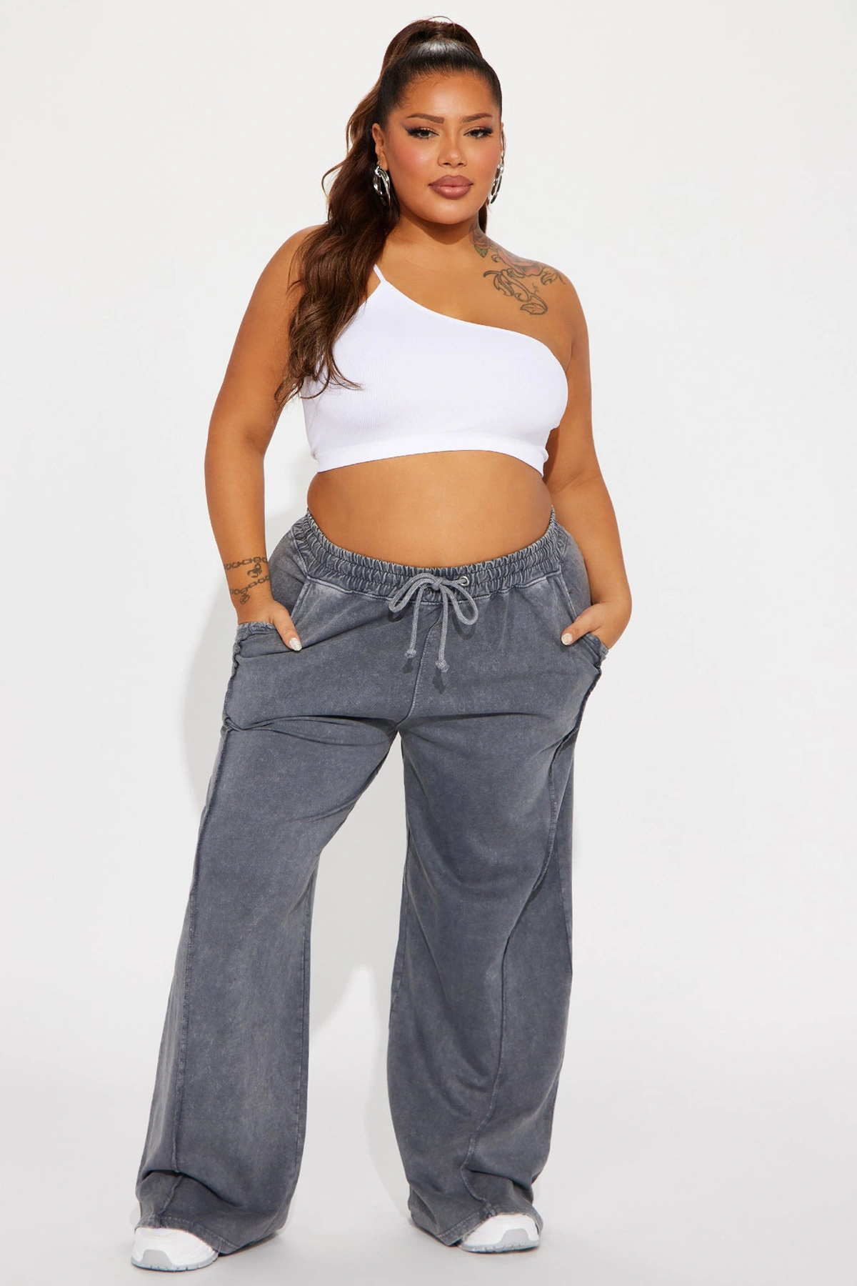 Chill Side Lounge Pant - Charcoal — Cinzento-escuro
