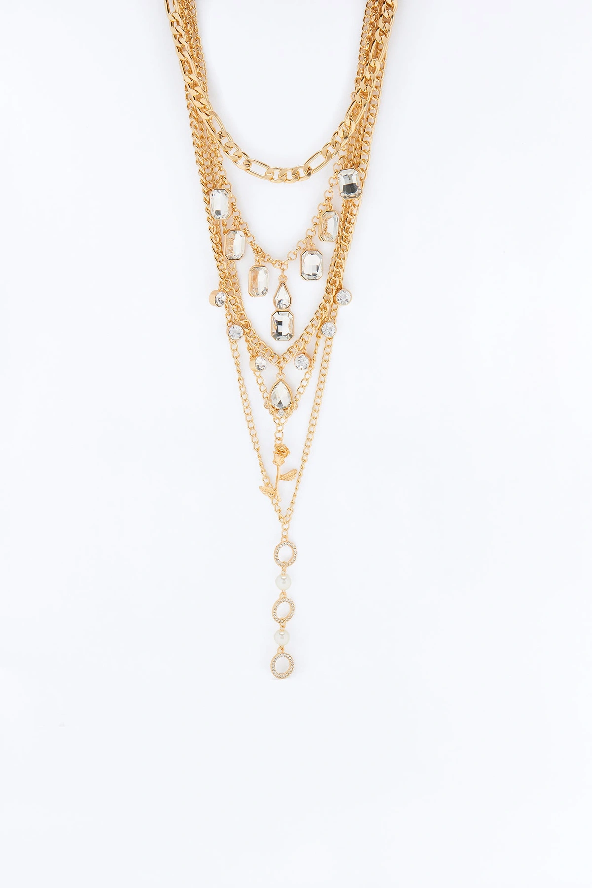 In The Know Layered Necklace - Gold — Dourado