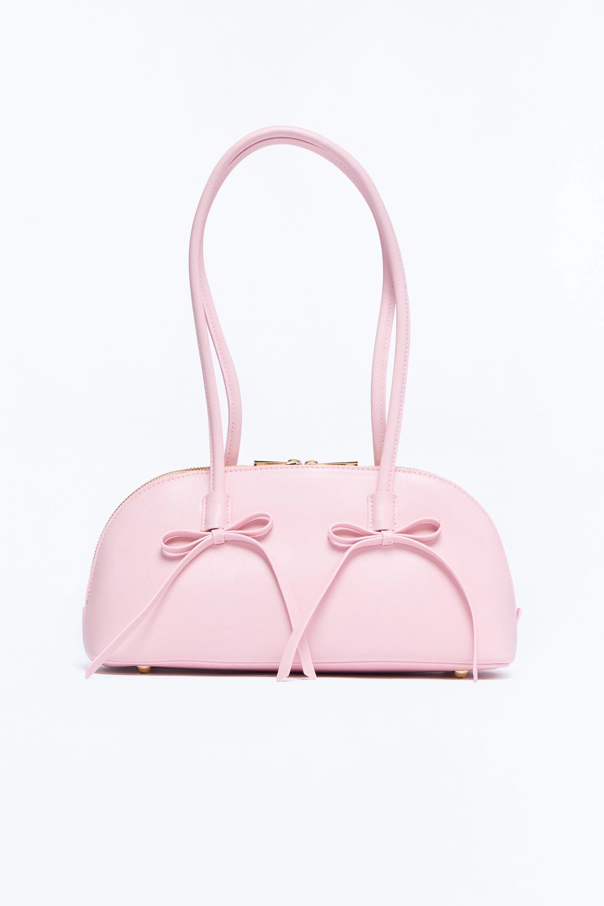 Very Demure Faux Leather Shoulder Handbag - Blush — Blush