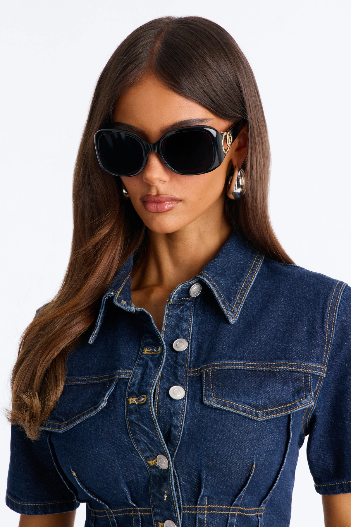 Always On The Prowl Sunglasses - Black — Preto