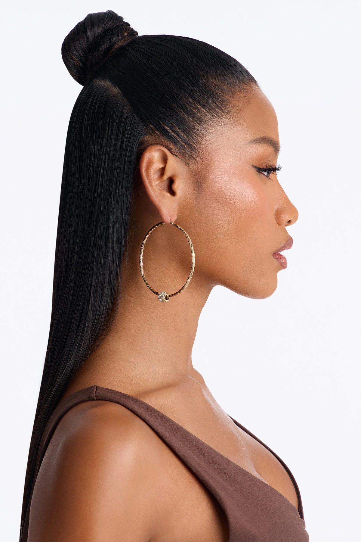 Wherever Whenever Hoop Earrings - Gold — Dourado