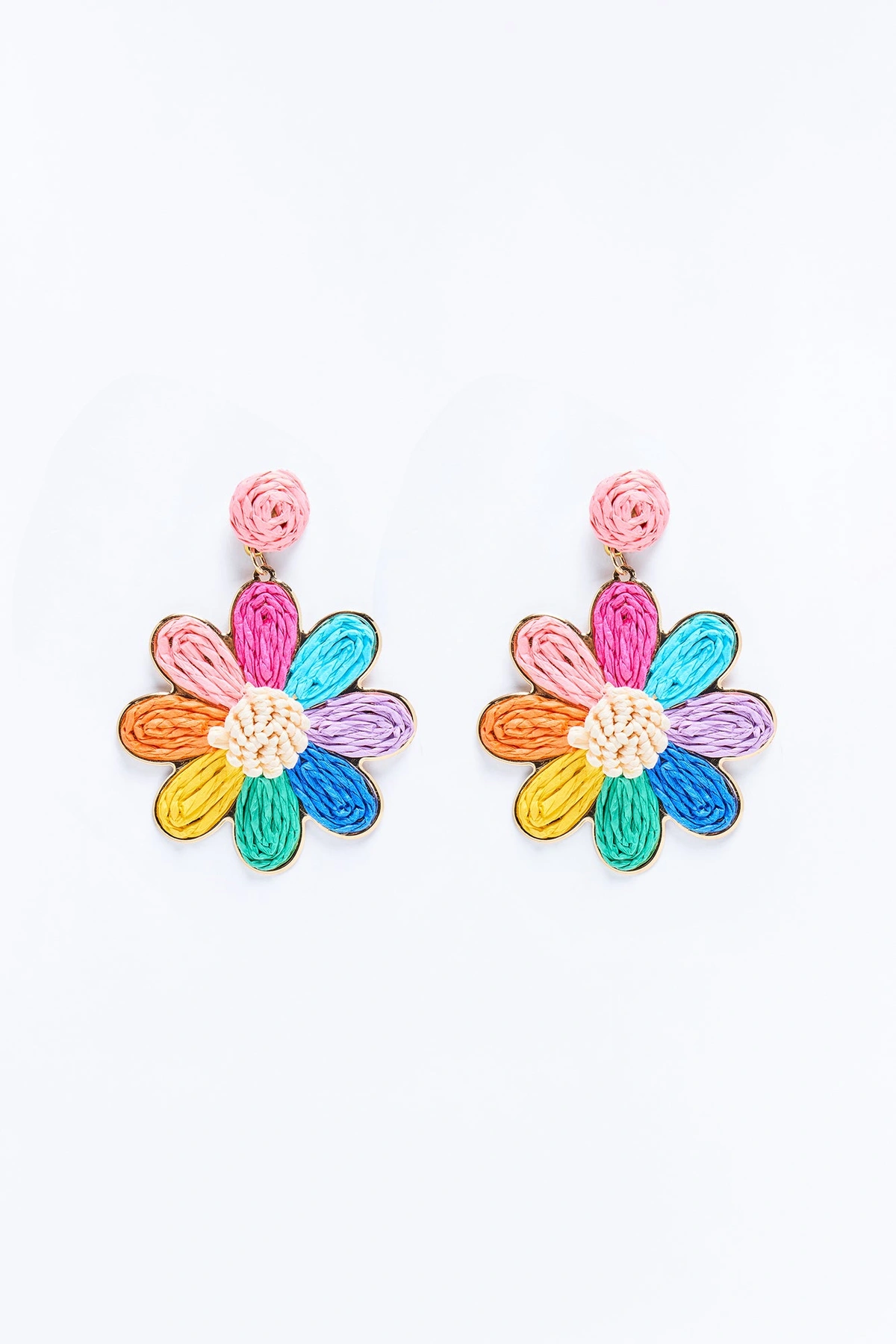 Florique Fun Drop Earrings - Multi Color — Multicolor
