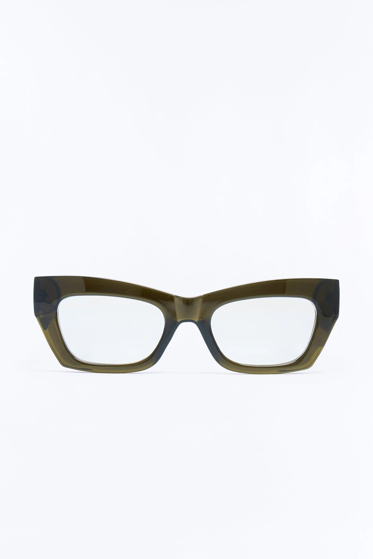 Trendiest In The Office Blue Light Glasses - Olive — Verde-azeitona