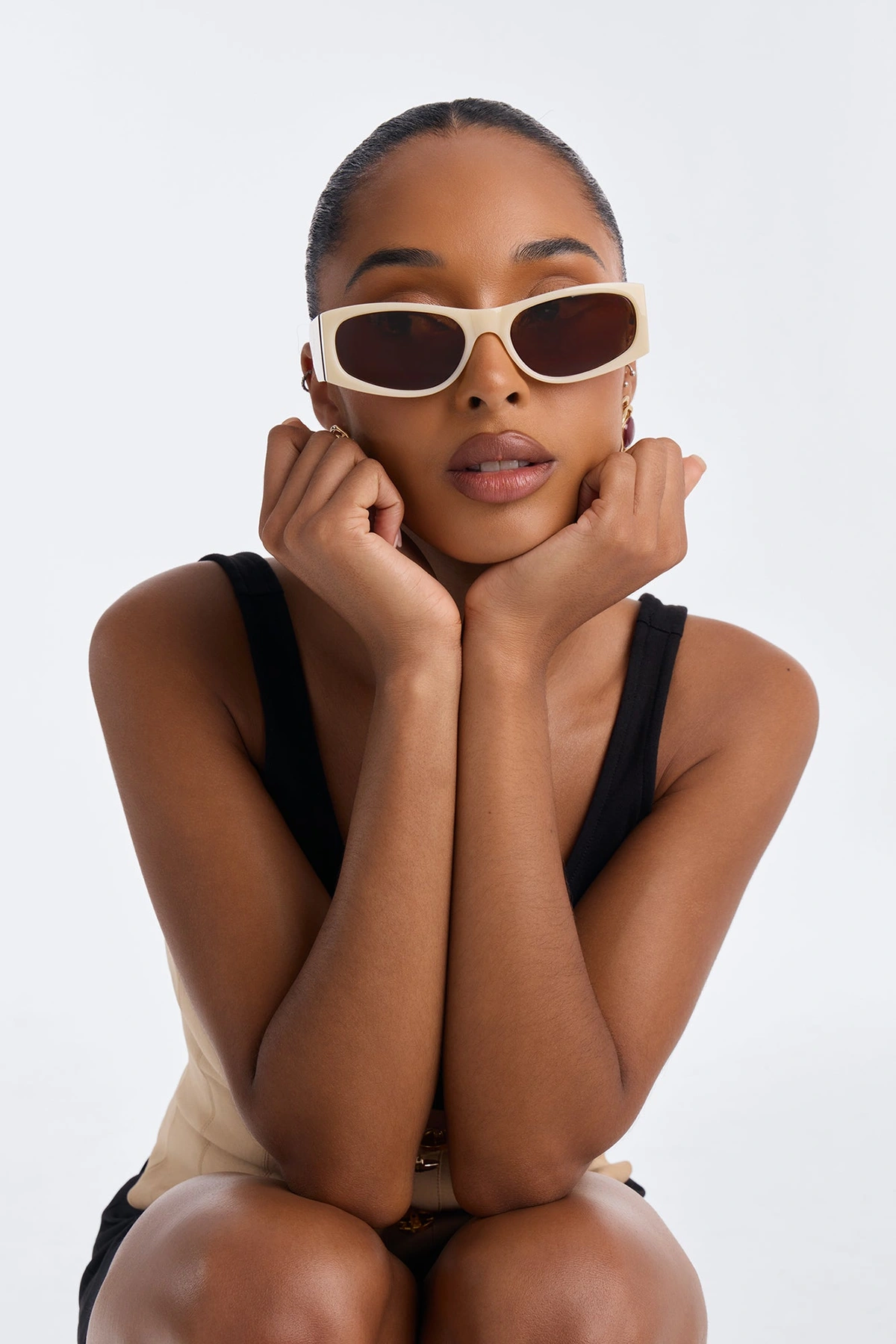 Ray Rush Sunglasses - Ivory — Marfim