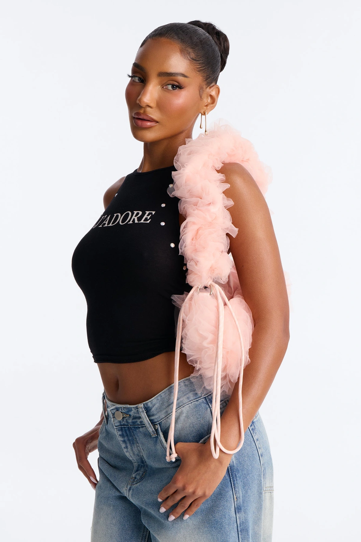 On Cloud Nine Ruffle Shoulder Handbag - Blush — Blush