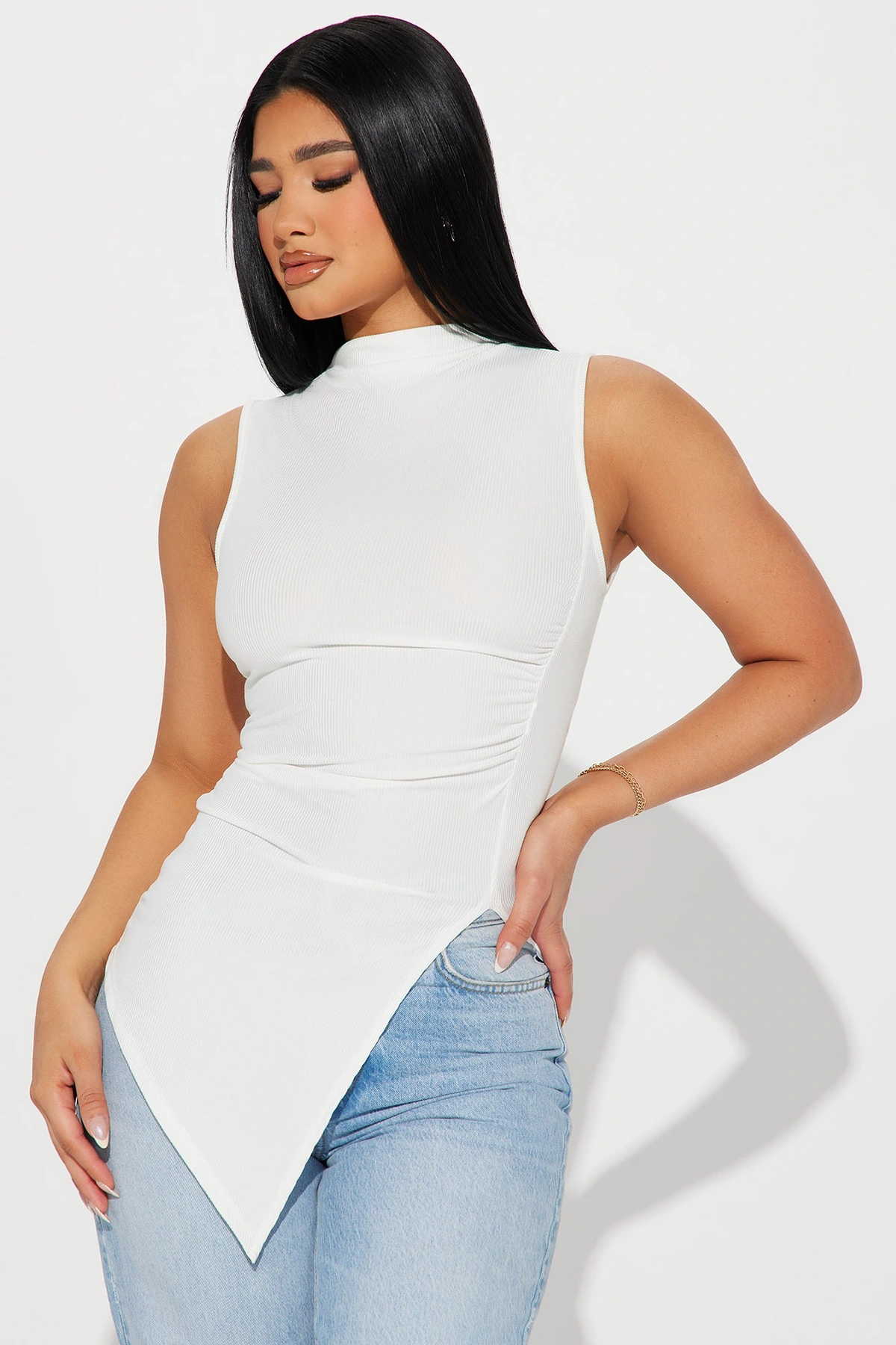 Harmony Sleeveless Top - Ivory — Marfim