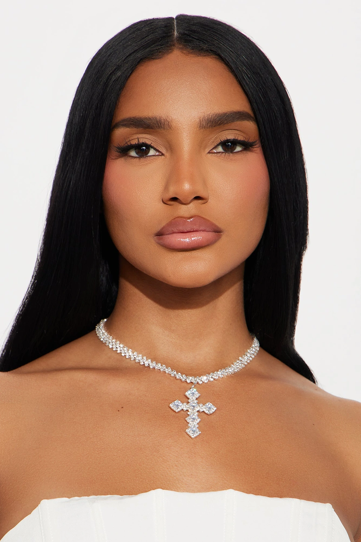 Love You From Across Choker - Silver — Prateado