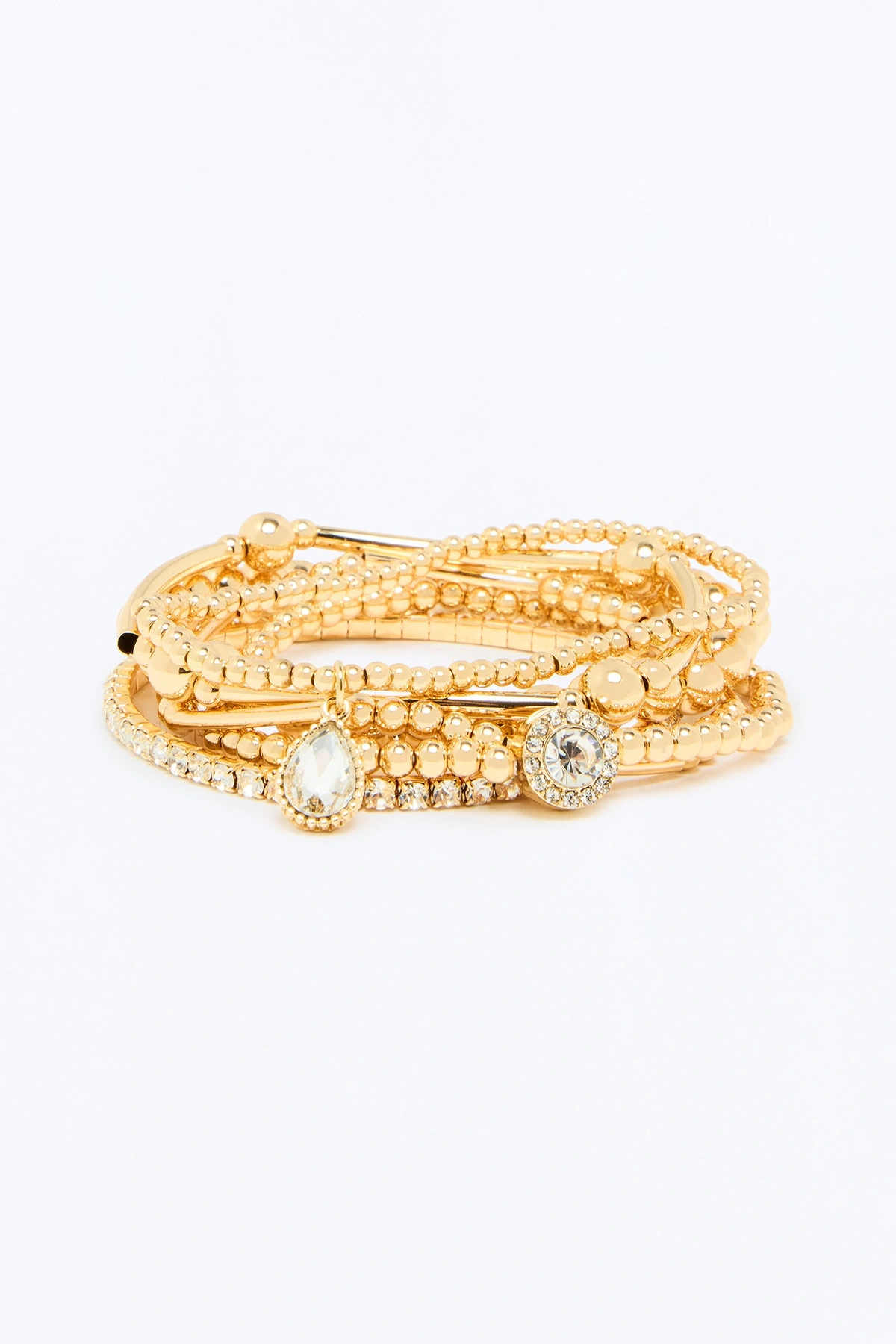 Signature Pieces 6 Piece Bracelet Set - Gold — Dourado