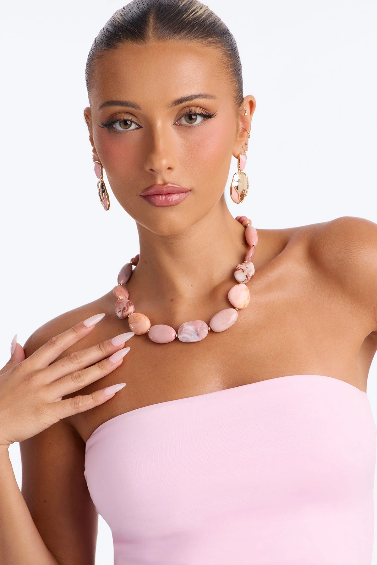 Sandy Retreat Necklace - Pink — Rosa