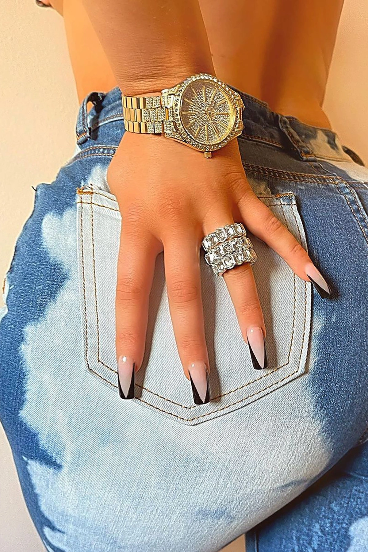 Got Them Stacked Ring Set - Silver — Prateado