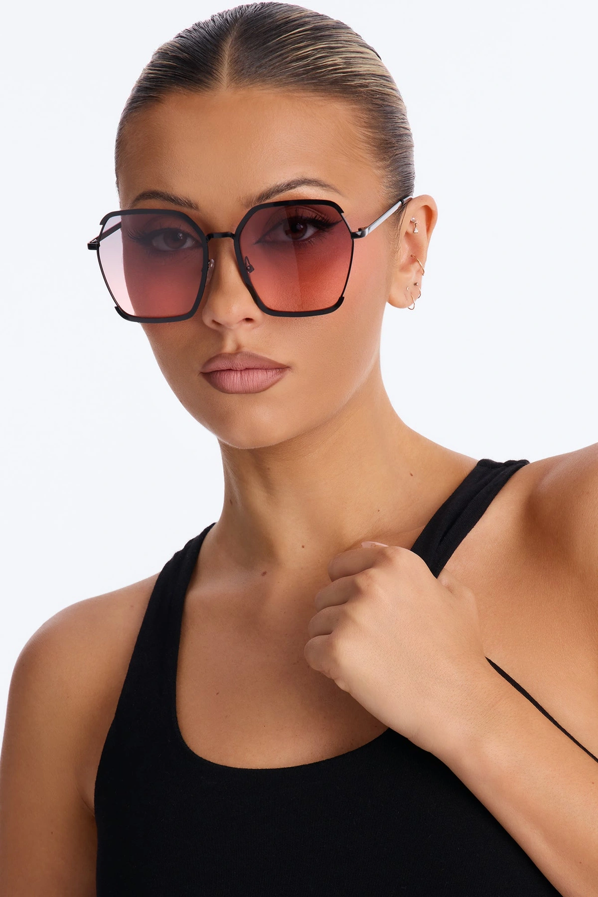 Sunset Fade Sunglasses - Black/combo — Preto/combinação