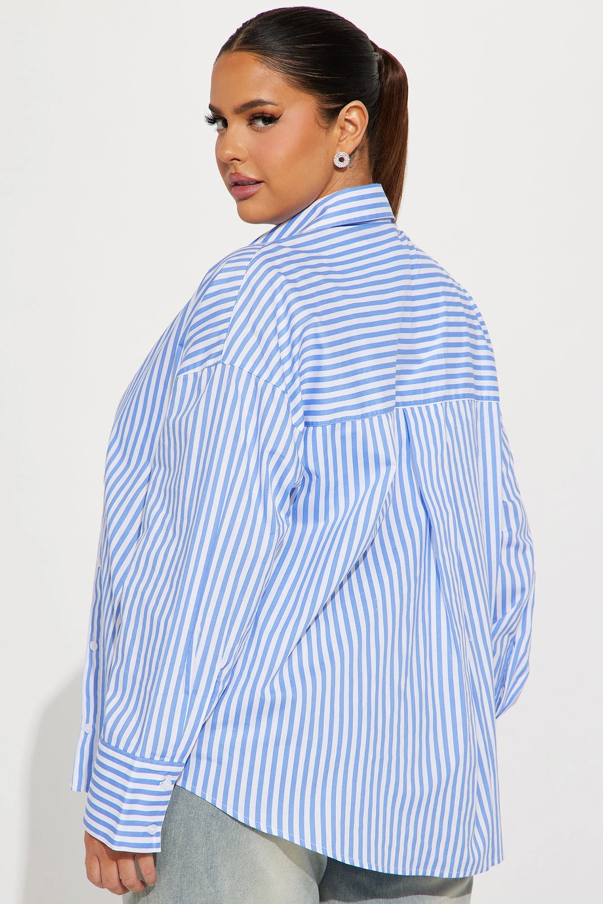 Newport Striped Shirt - White/Blue — Branco/Azul