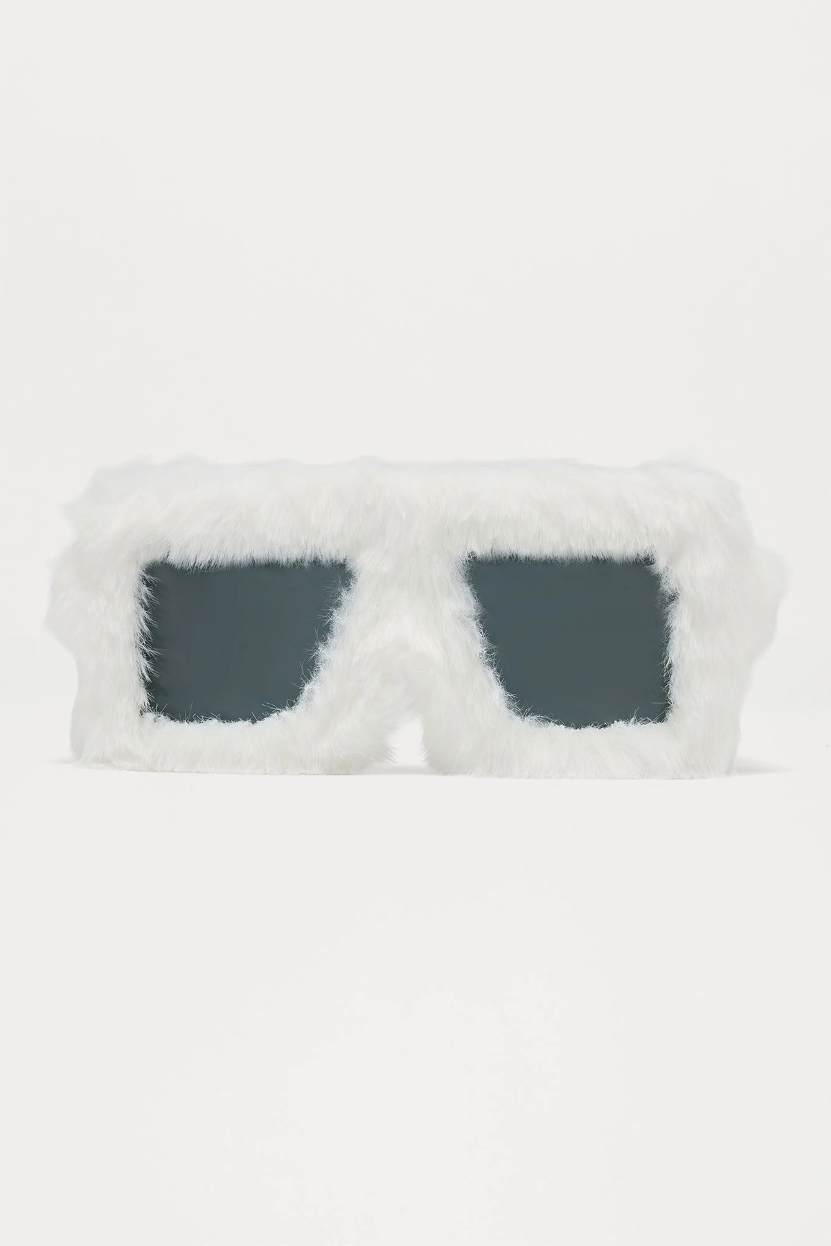 Fur Sight Sunglasses - White — Branco
