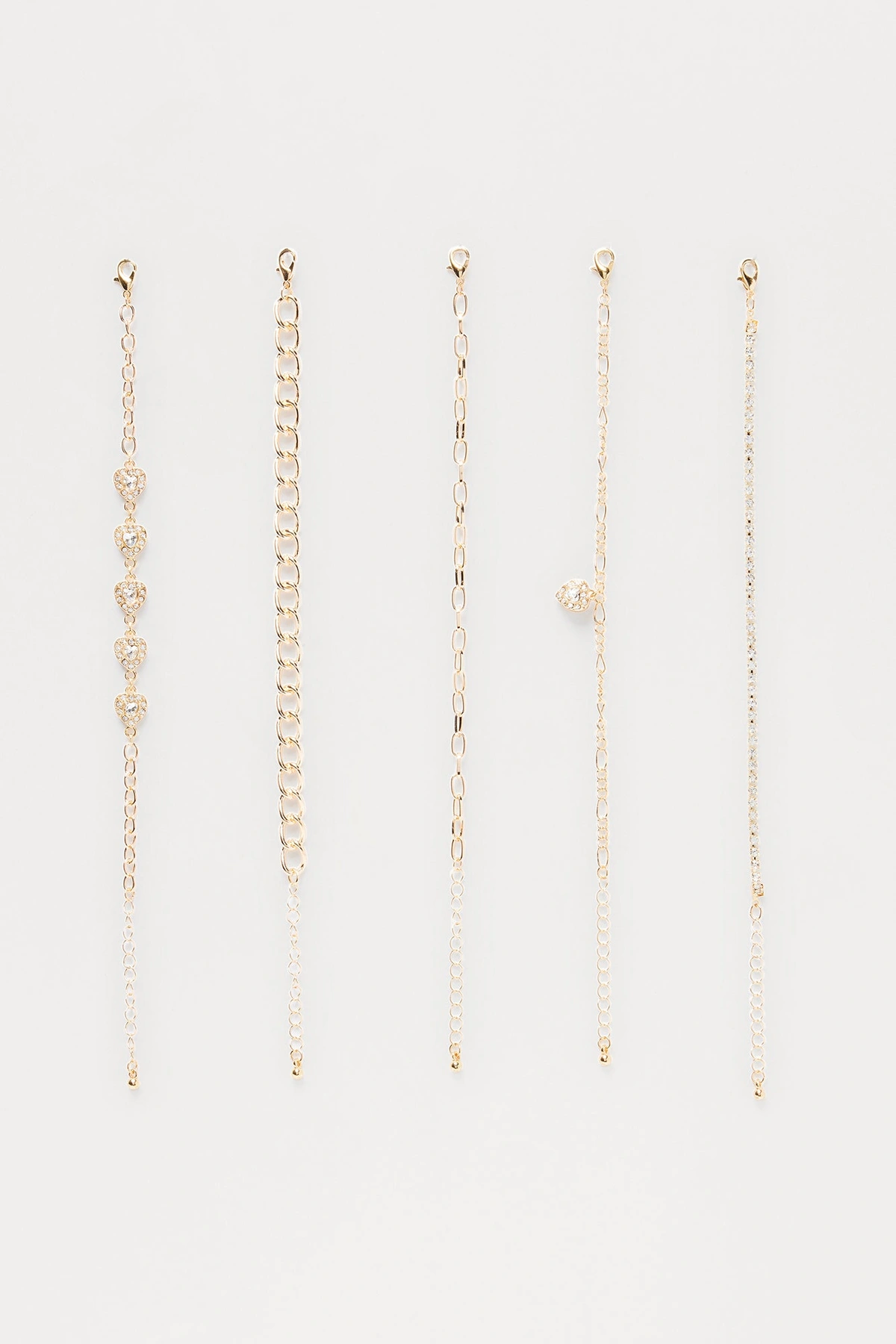 Love Or Lust 5 Piece Bracelet Set - Gold — Dourado