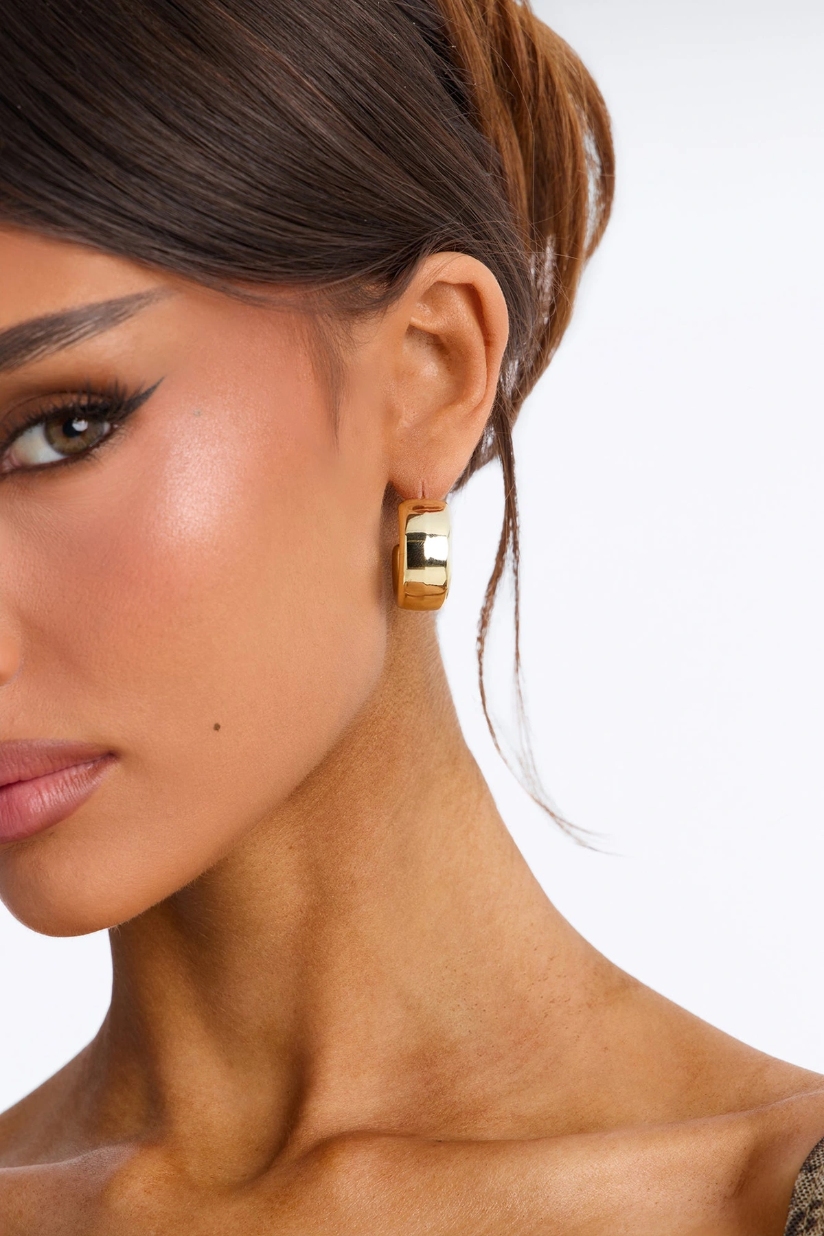 Keep You In The Loop 3 Pair Multi Earring Set - Gold — Dourado