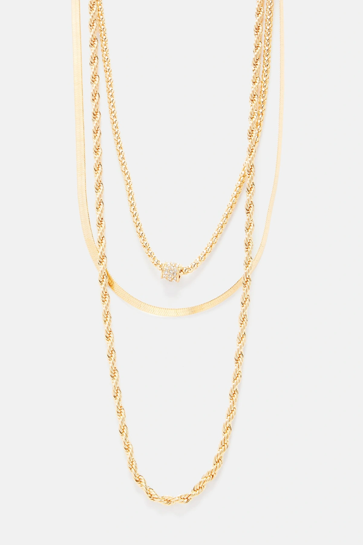 You'll Be Back Necklace - Gold — Dourado