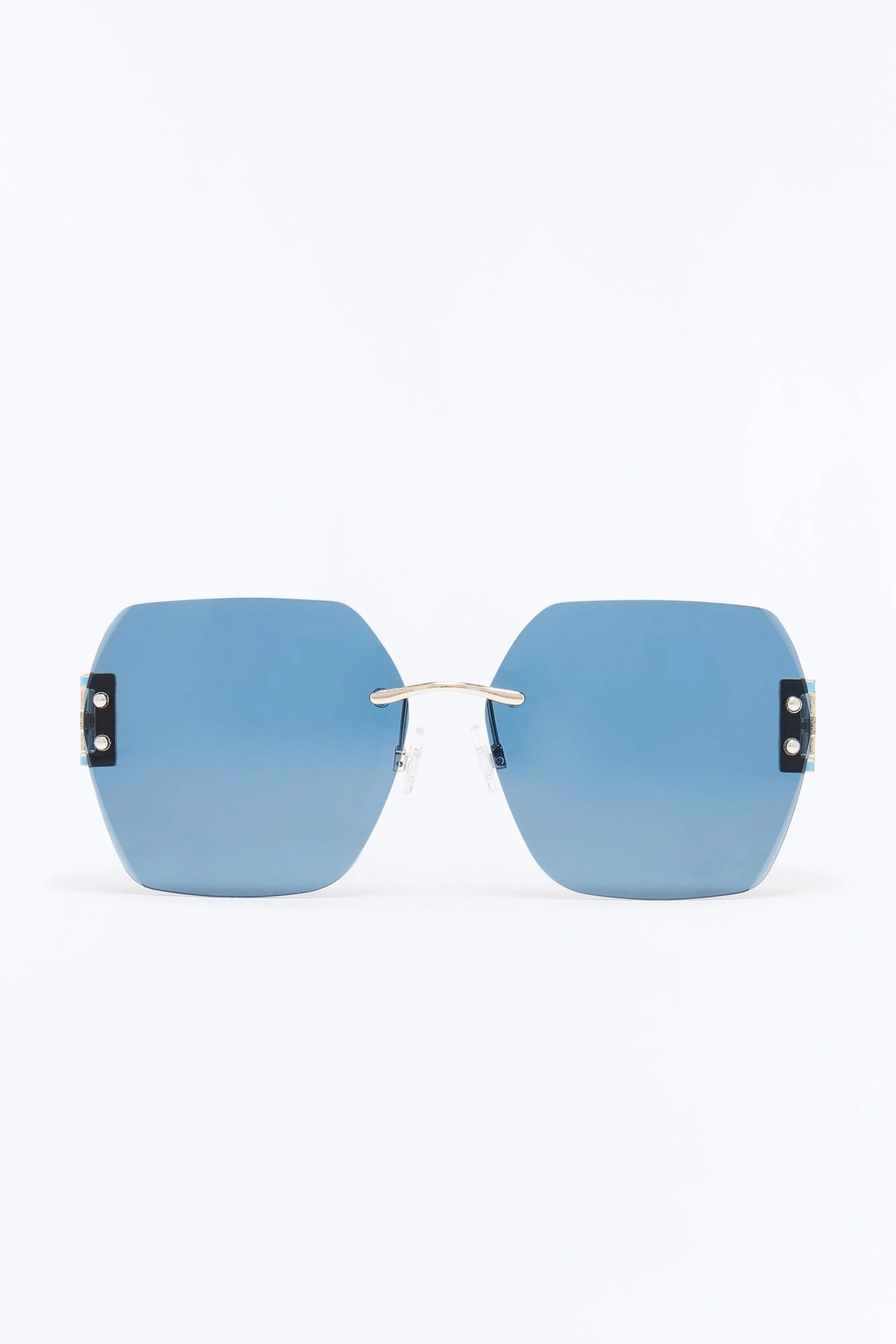 Sunset State Sunglasses - Blue/Silver — Azul/Prateado