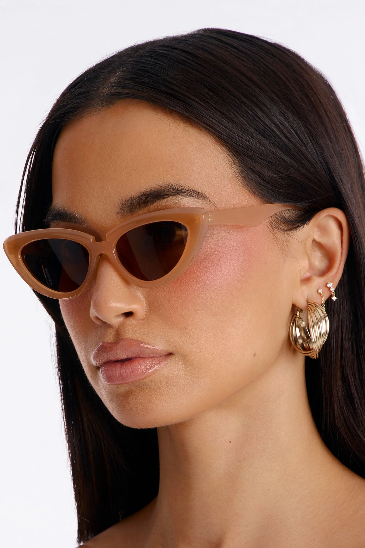 Easy There Sunglasses - Nude — Nude